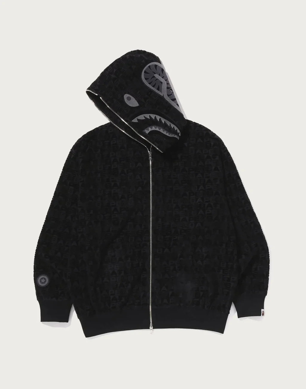 Relaxed Sport Print Hoodie - Red