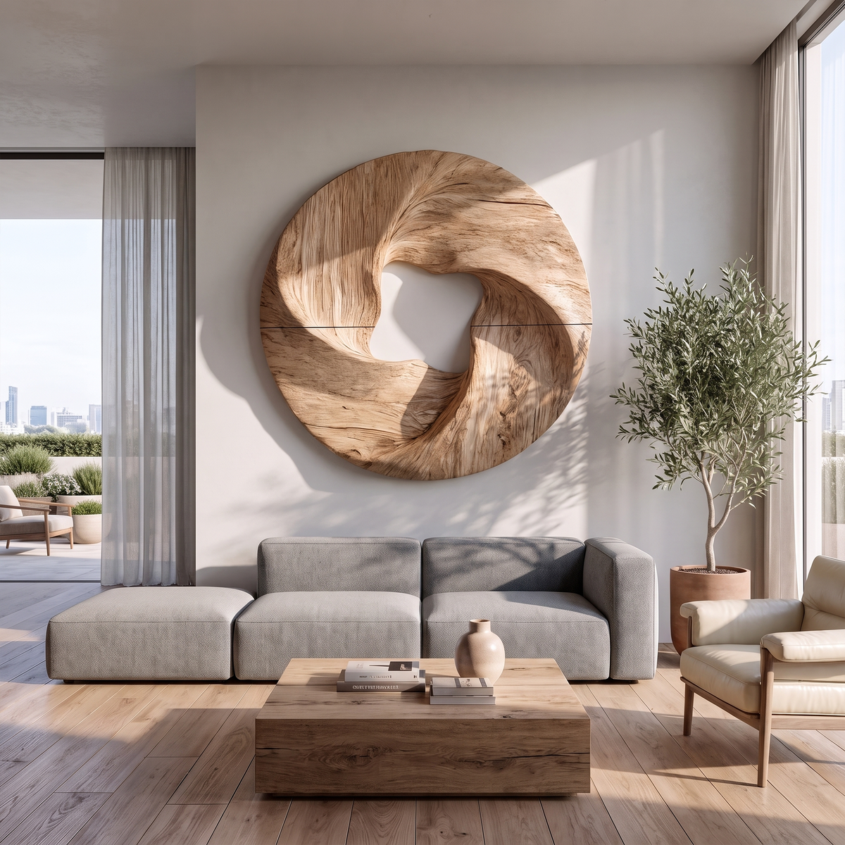Modern Geometric Wall Sculpture For Living Room And Foyer