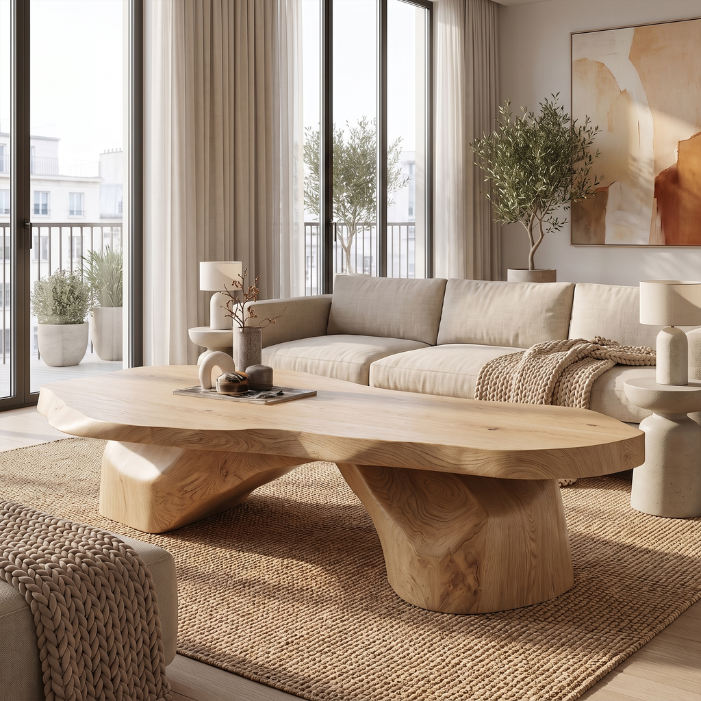 Organic Coffee Table With Sculptural Tree Root Design For Living Room And Lounge
