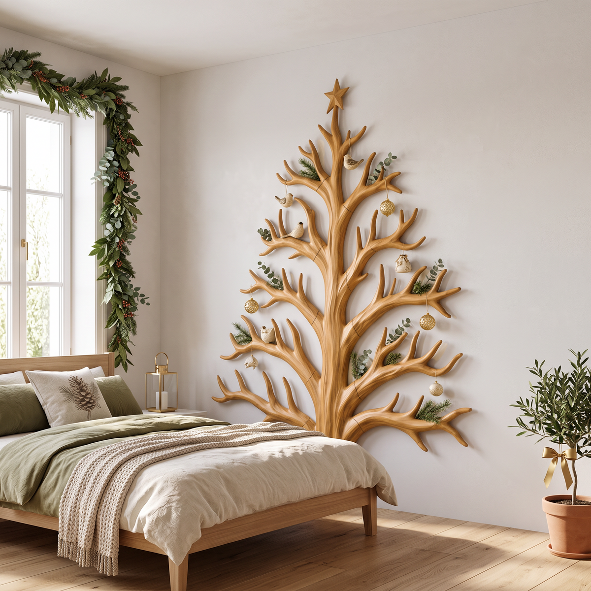 Modern Christmas Tree With Bare Branch Design For Living Room