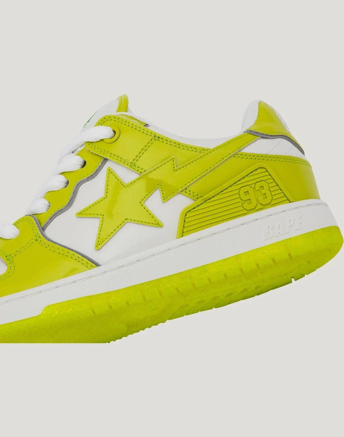 Men's Leather Low Top Sneakers - Green