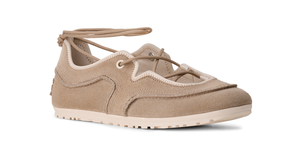 Women's Suede Ballet Sneaker - Blue