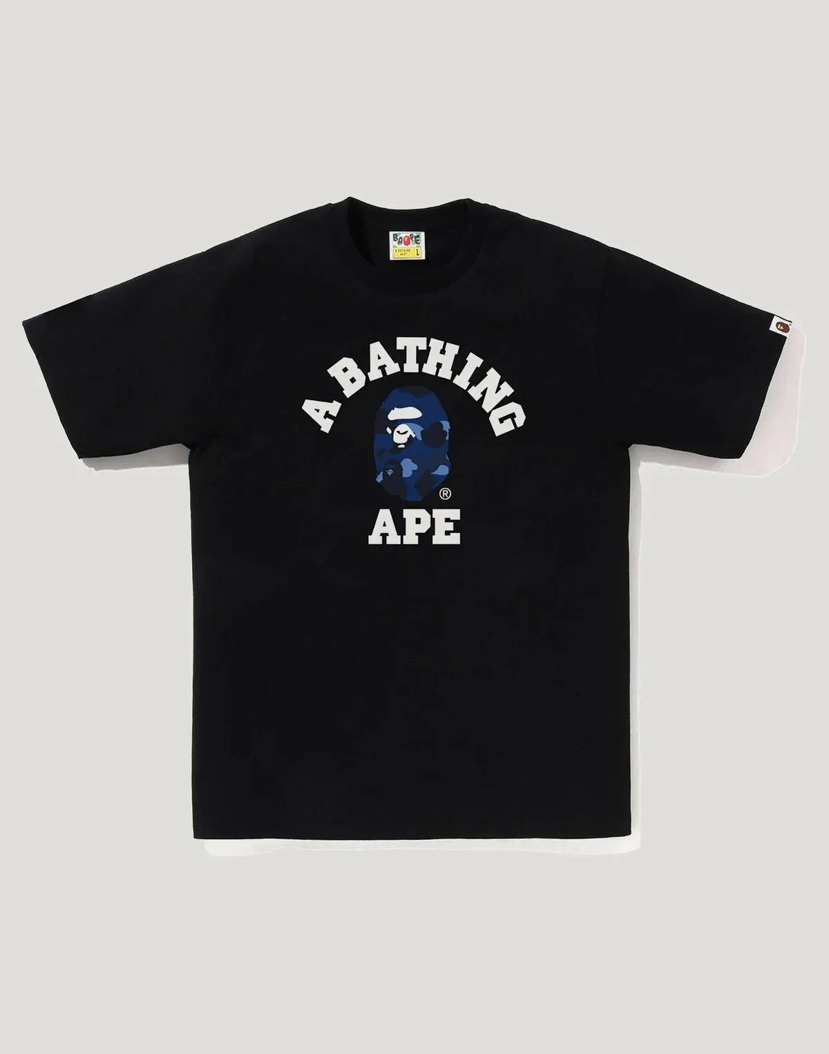 Men's Cotton Camo Graphic T-Shirt - Black Purple
