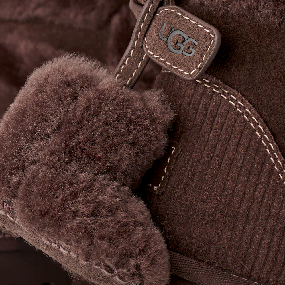 Women's Suede Mini Boot With Removable Charm