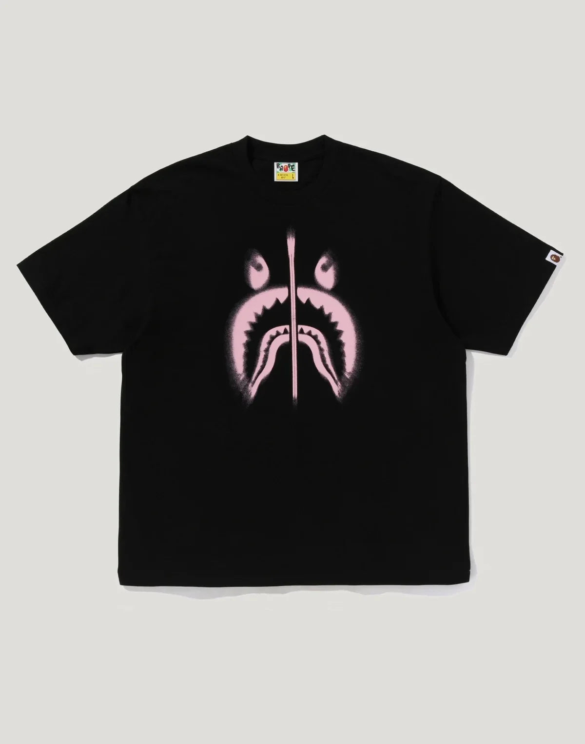 Men's Relaxed Cotton Spray Graphic T-Shirt - Black