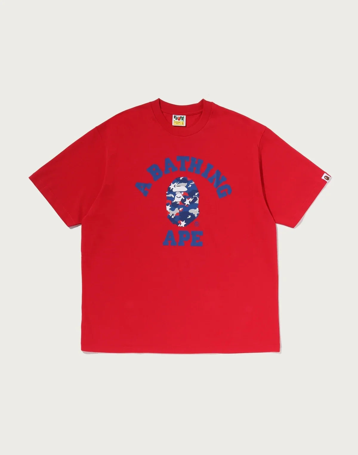 Men's Relaxed Cotton Graphic T-Shirt - Red