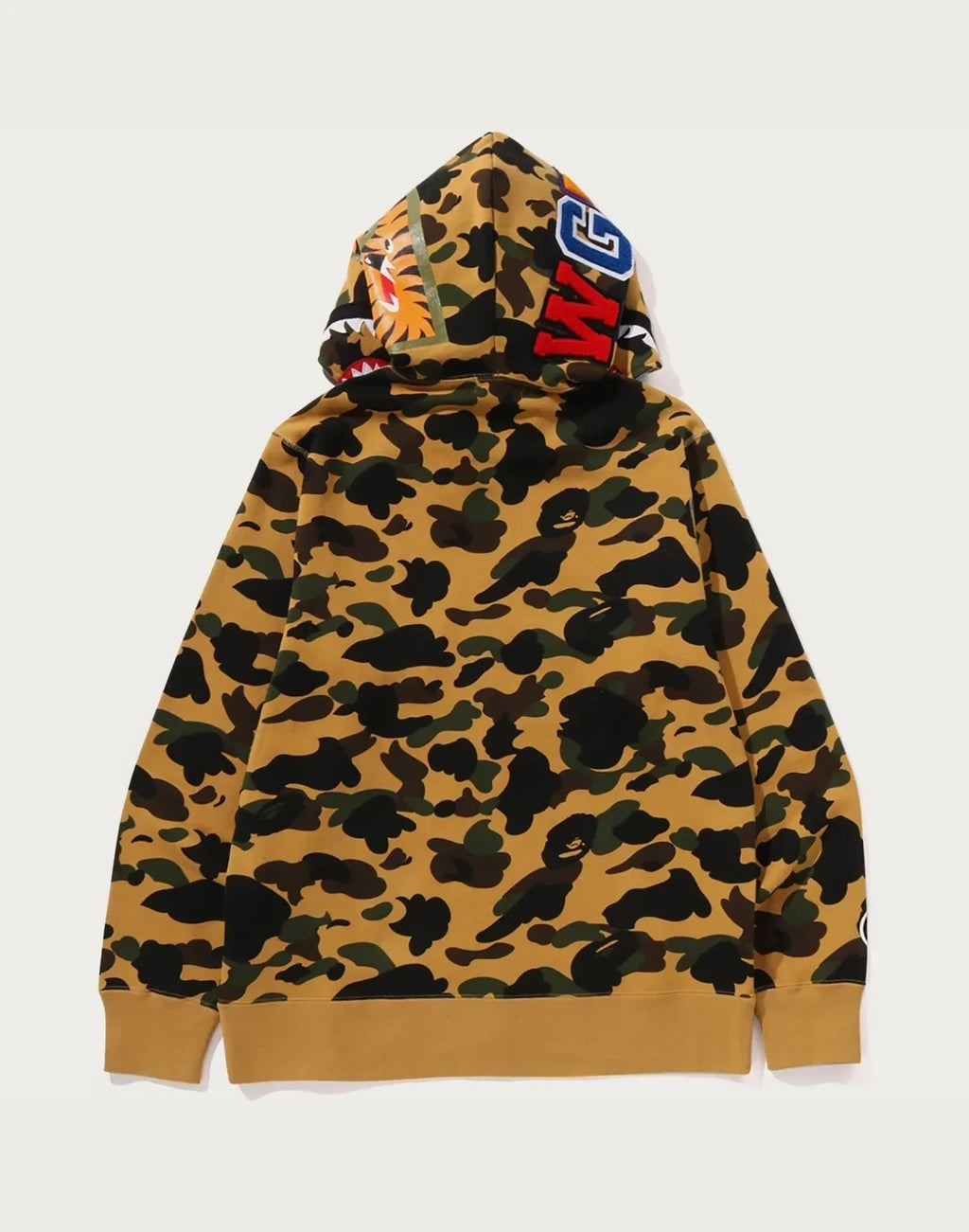 Camo Full-Zip Hoodie - Yellow