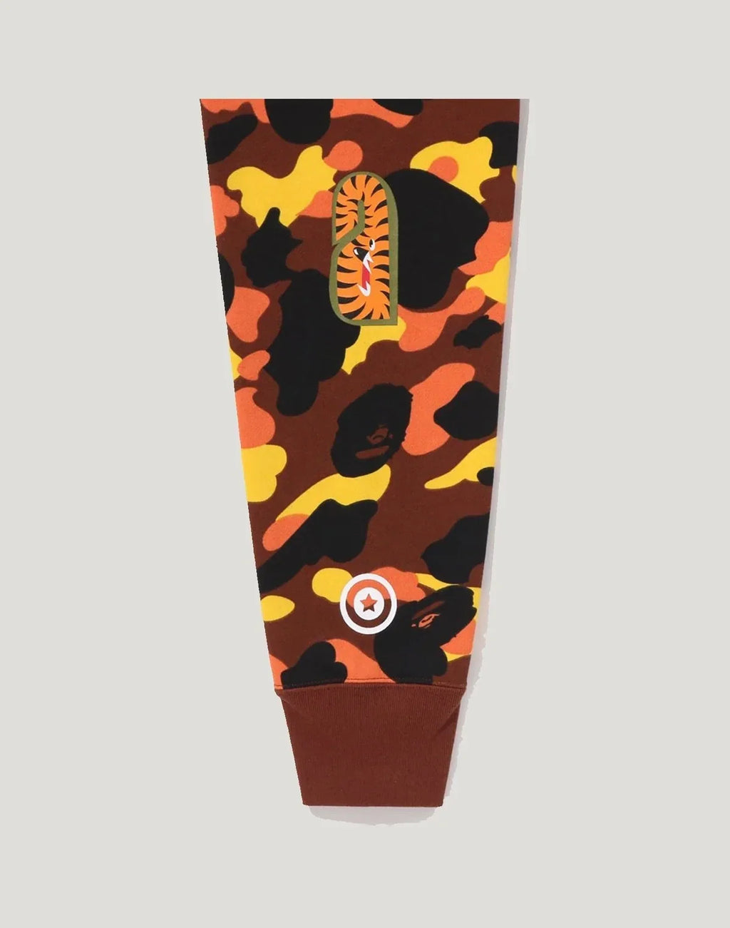 Men's Cotton Camo Graphic Crewneck Sweatshirt - Orange