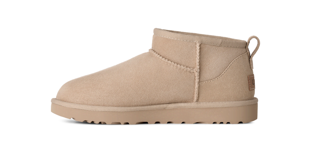 Women's Ultra-Short Sheepskin Boot - Grey