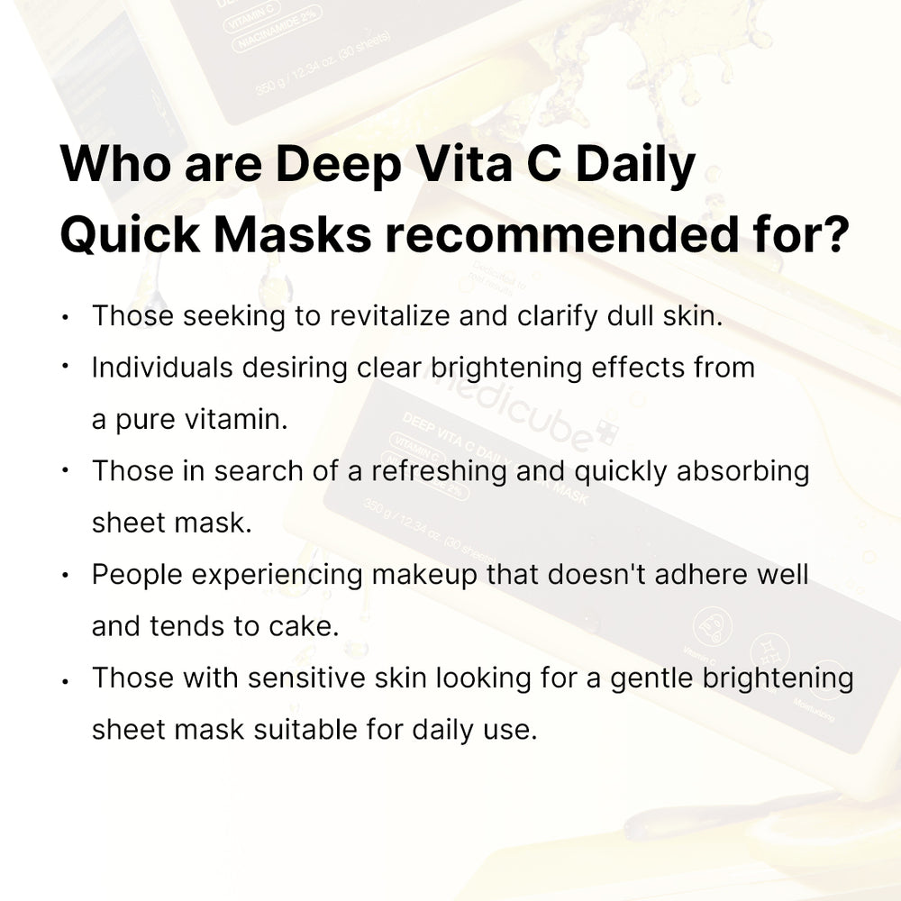 Deep Vita C Daily Quick Masks