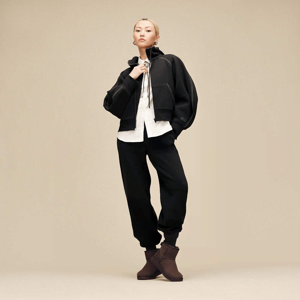 Women's Mini Sheepskin Boot - Dark Indigo