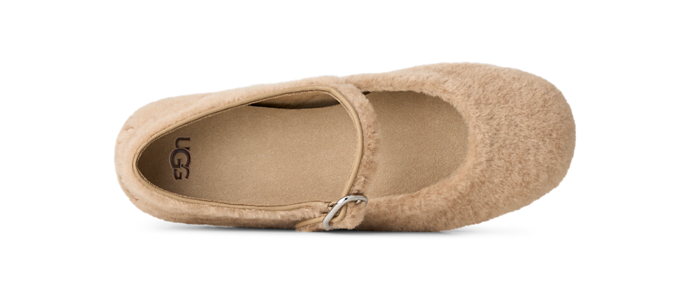 Women's Merino Strap Ballet Flat - Beachwood