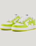 Women's Leather Low Top Sneakers - Green