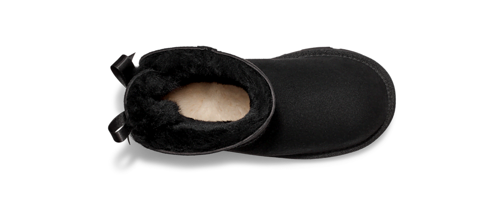 Kids' Mini Sheepskin Bow Boot - Brown