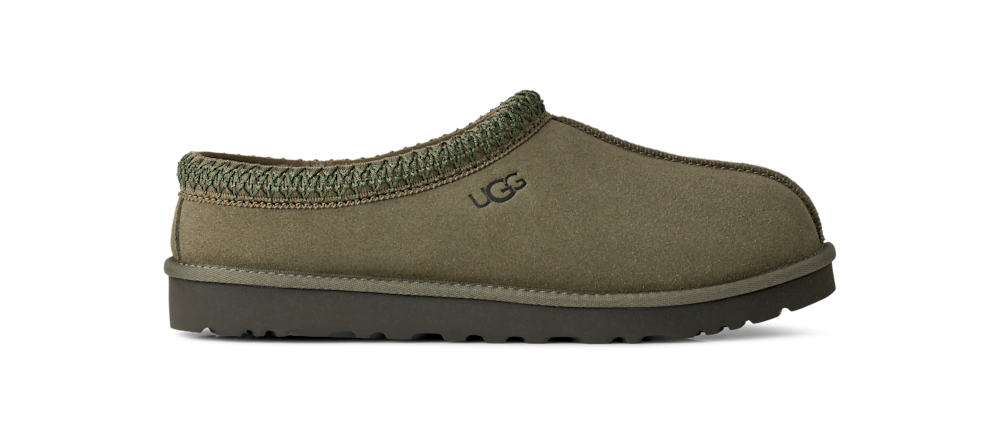 Men's Sheepskin Lined Slip-On Clog - Olive