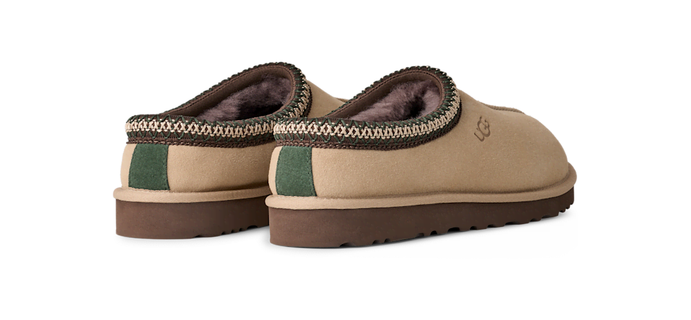 Men's Sheepskin Lined Slip-On Clog - Olive