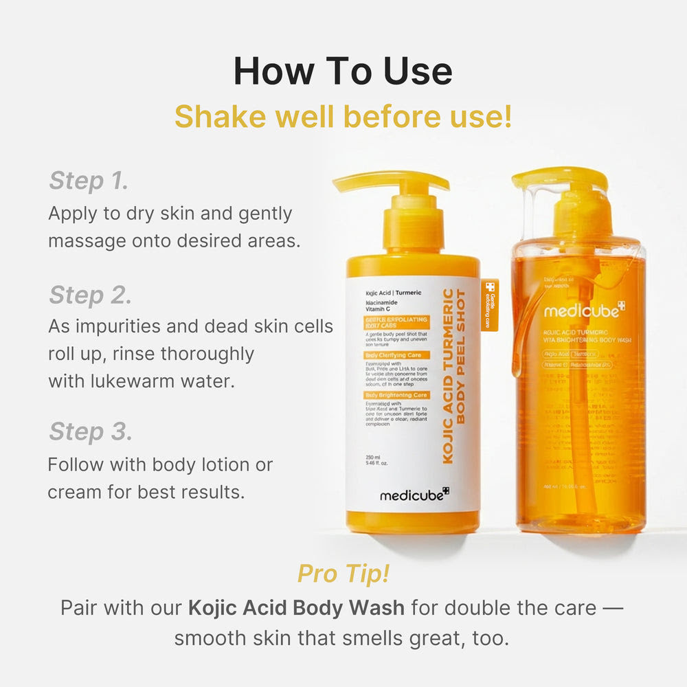 Kojic Acid Turmeric Body Exfoliating Serum