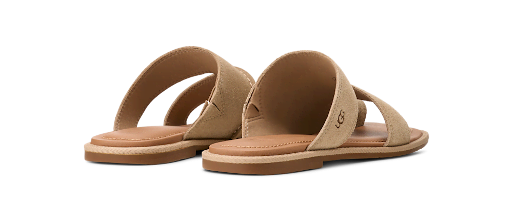 Women's Suede Toe Post Sandal - Chestnut