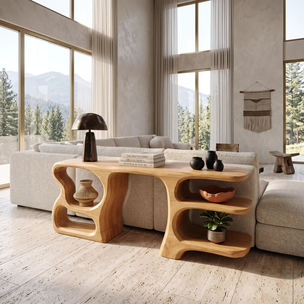 Modern Compact Storage Console For Apartment Interior