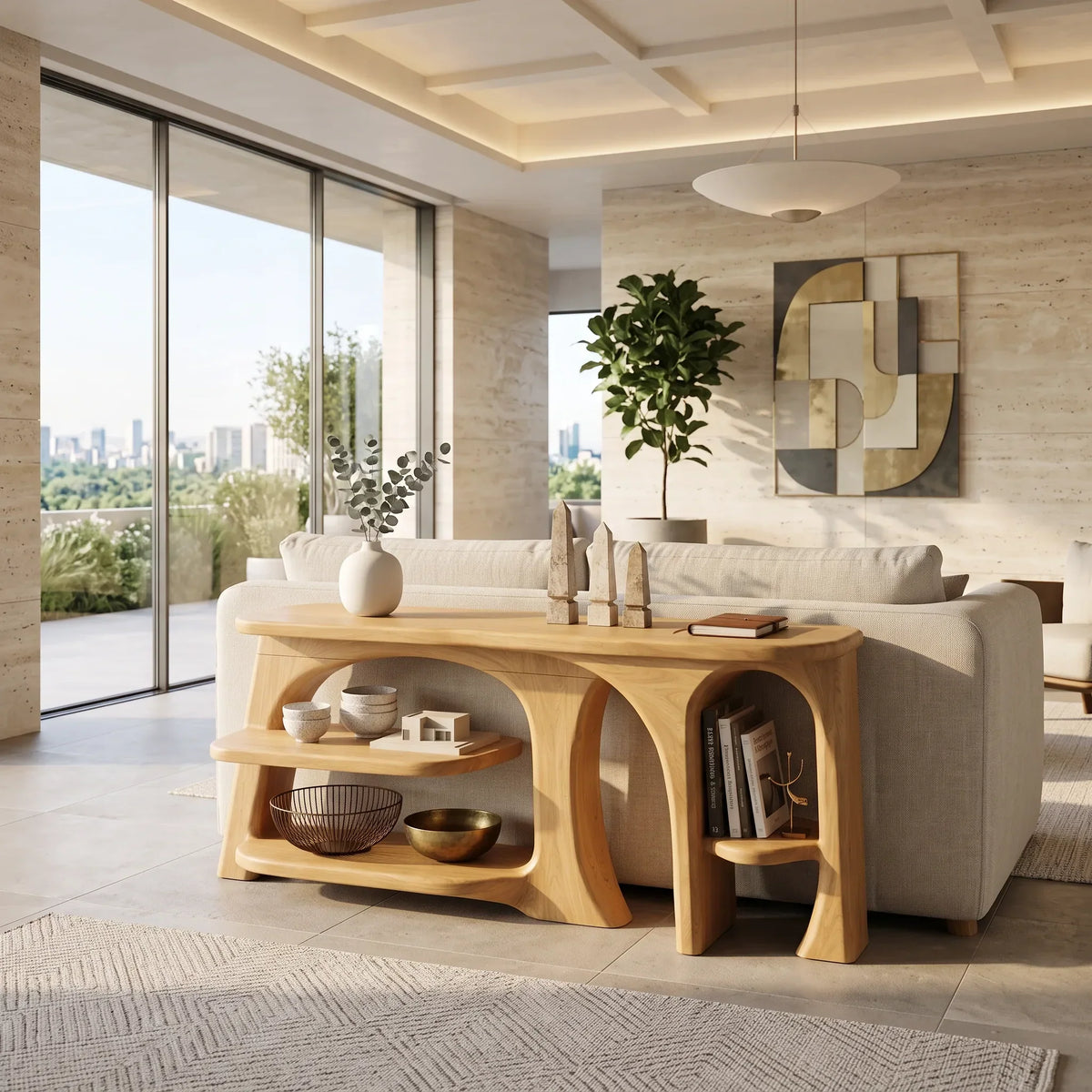 Contemporary Loop Console Table For Stylish Entryway