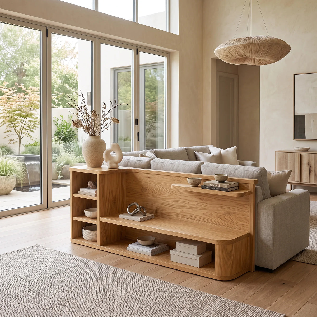 Modern Storage Console Cabinet For Open Living Space