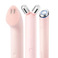 Pink Facial Roller & Cleansing Device Set