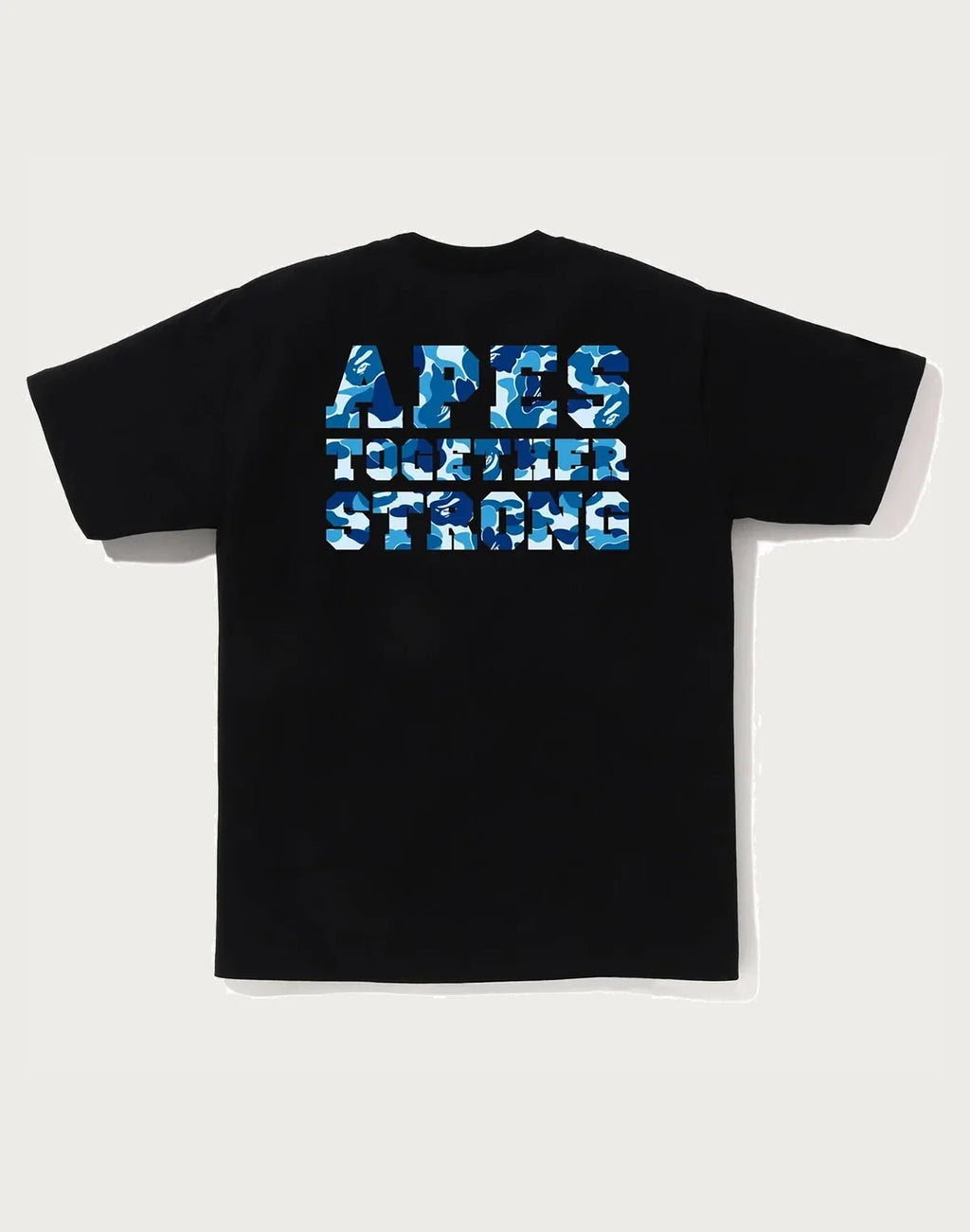 Men's Cotton Camo Graphic T-Shirt - White Blue