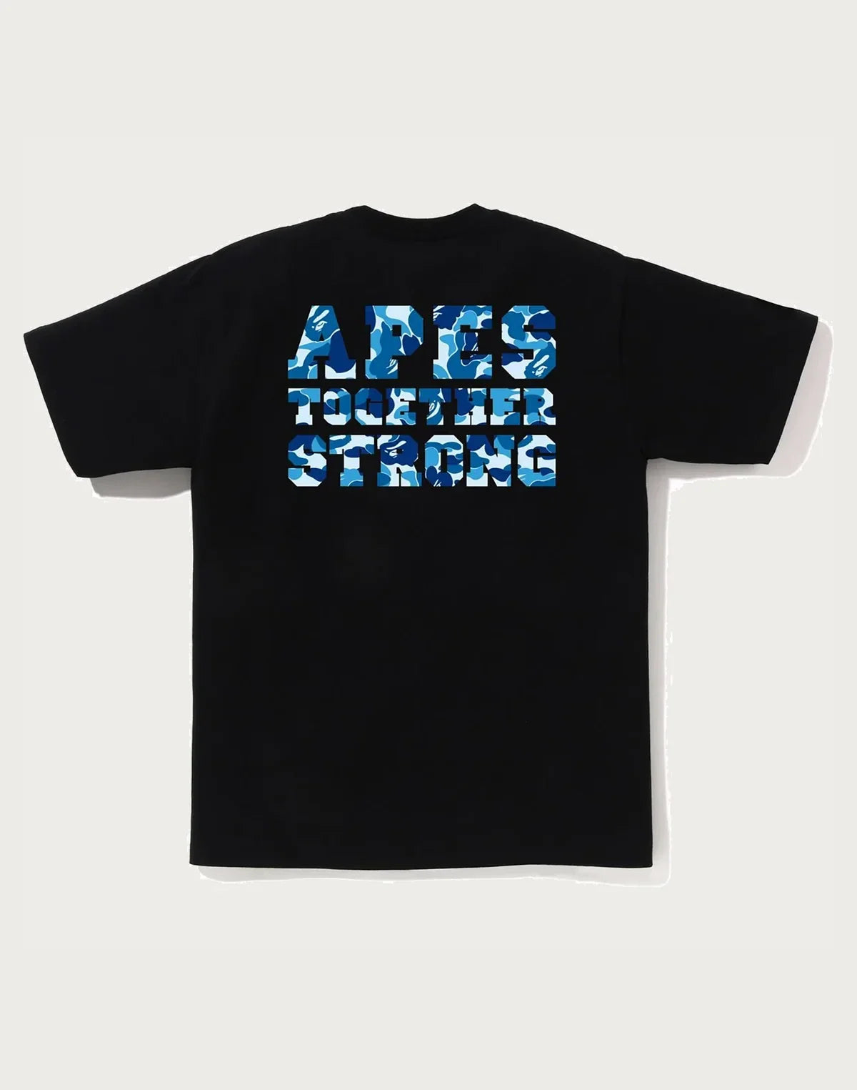 Men's Cotton Camo Graphic T-Shirt - White Blue
