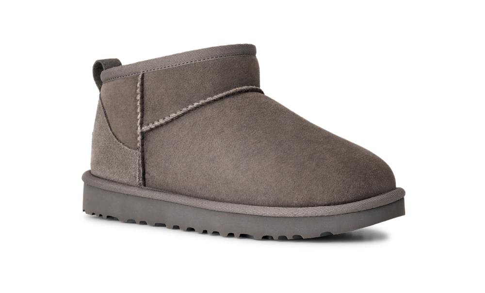 Women's Ultra-Short Sheepskin Boot - Grey