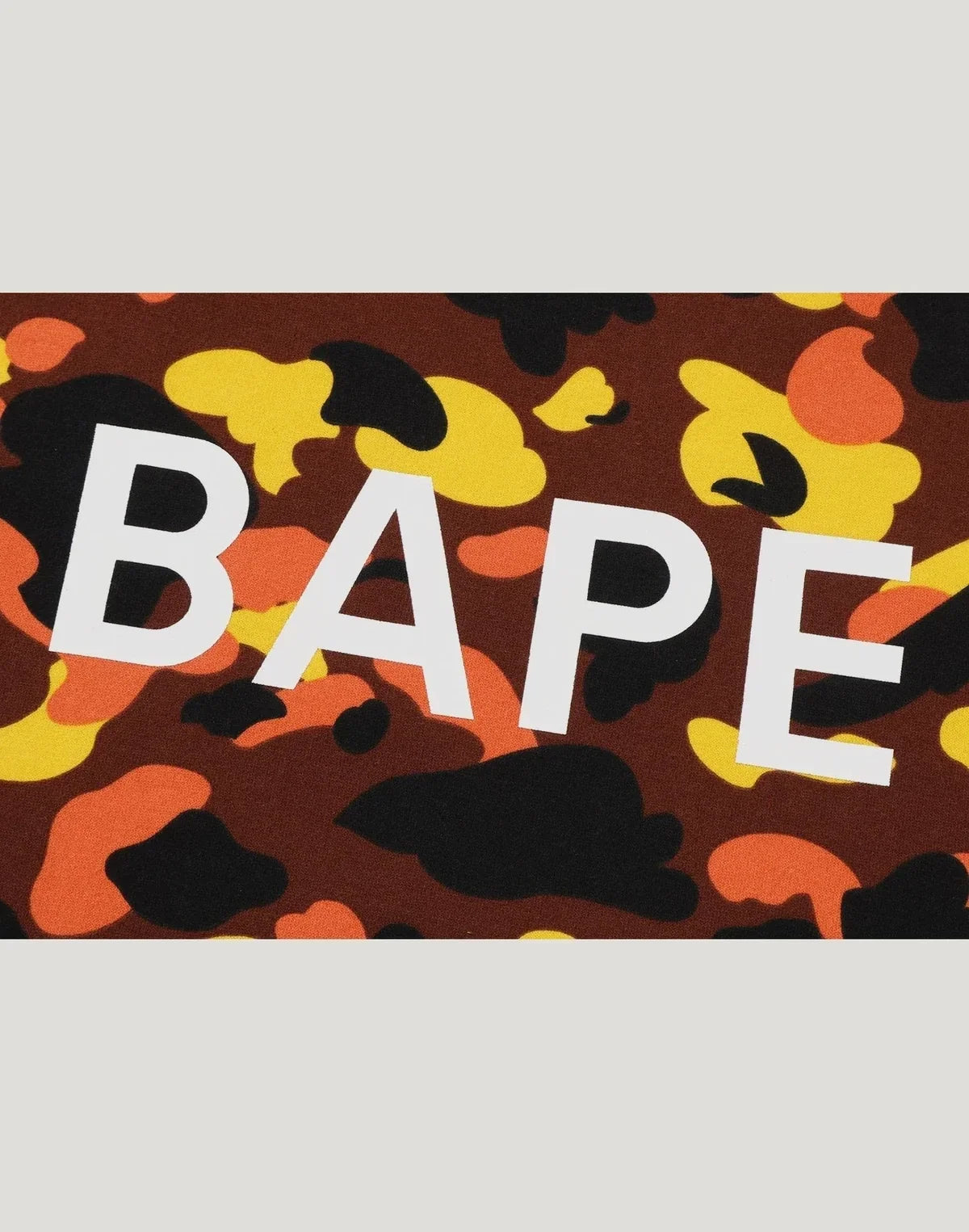 Men's Camo Pullover Hoodie - Orange