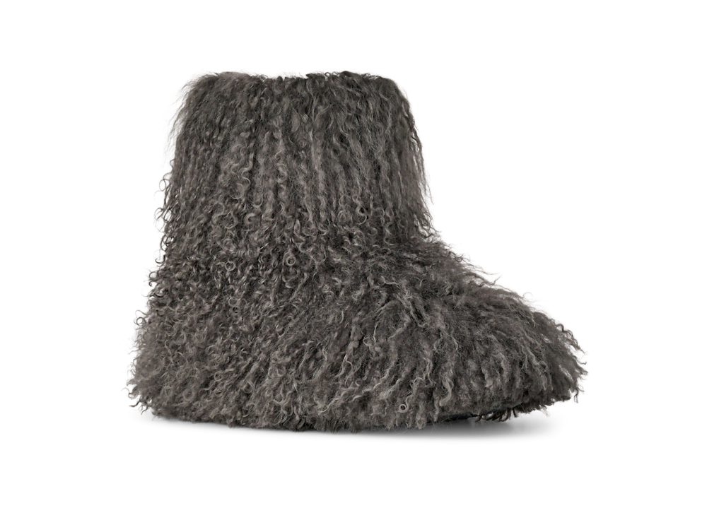 Women's Sheepskin Short Boot - Grey