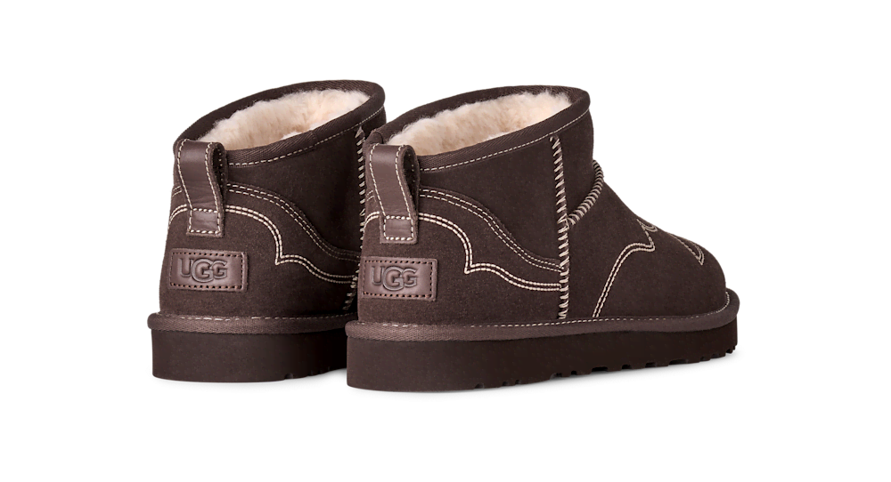 Men's Embroidered Suede Mini Boot