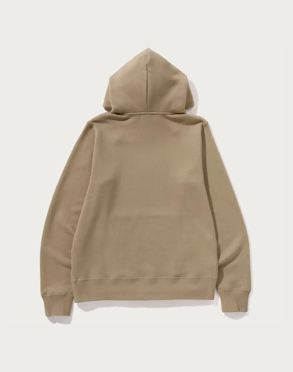 Men's Cotton Graphic Pullover Hoodie - Beige