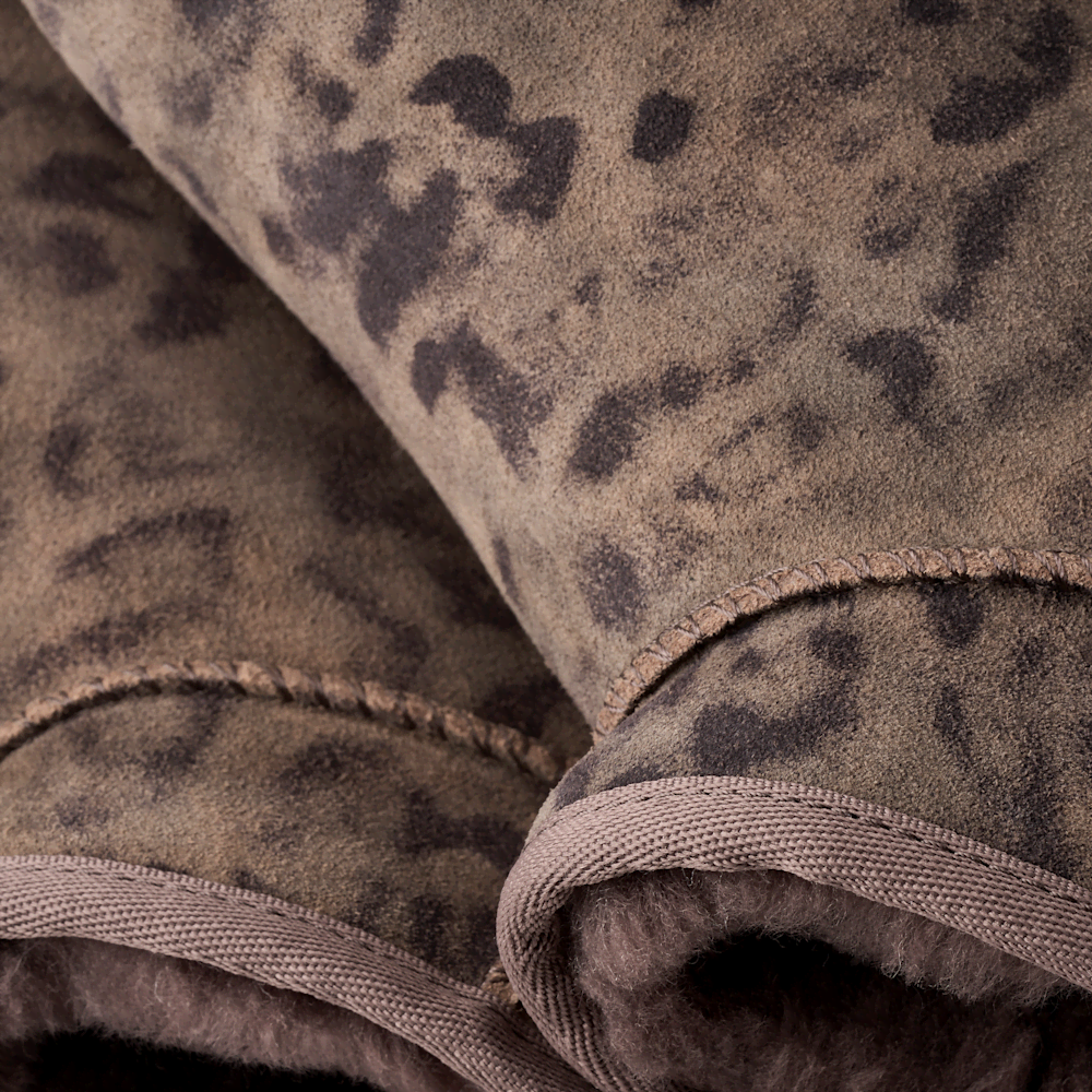 Women's Suede Mini Boot - Cheetah Print