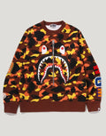 Men's Cotton Camo Graphic Crewneck Sweatshirt - Orange