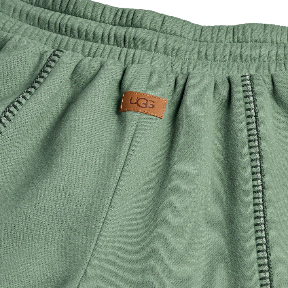 Women's Mid-Rise Extra Wide-Leg Fleece Pants - Green