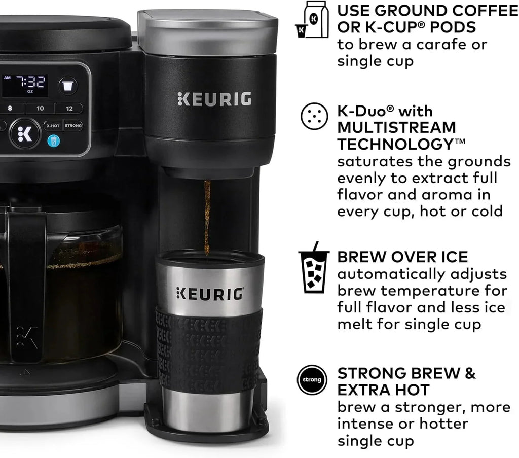 Keurig Hot & Iced Single Serve And Carafe Coffee Maker, 72oz - K-Duo Gen 2