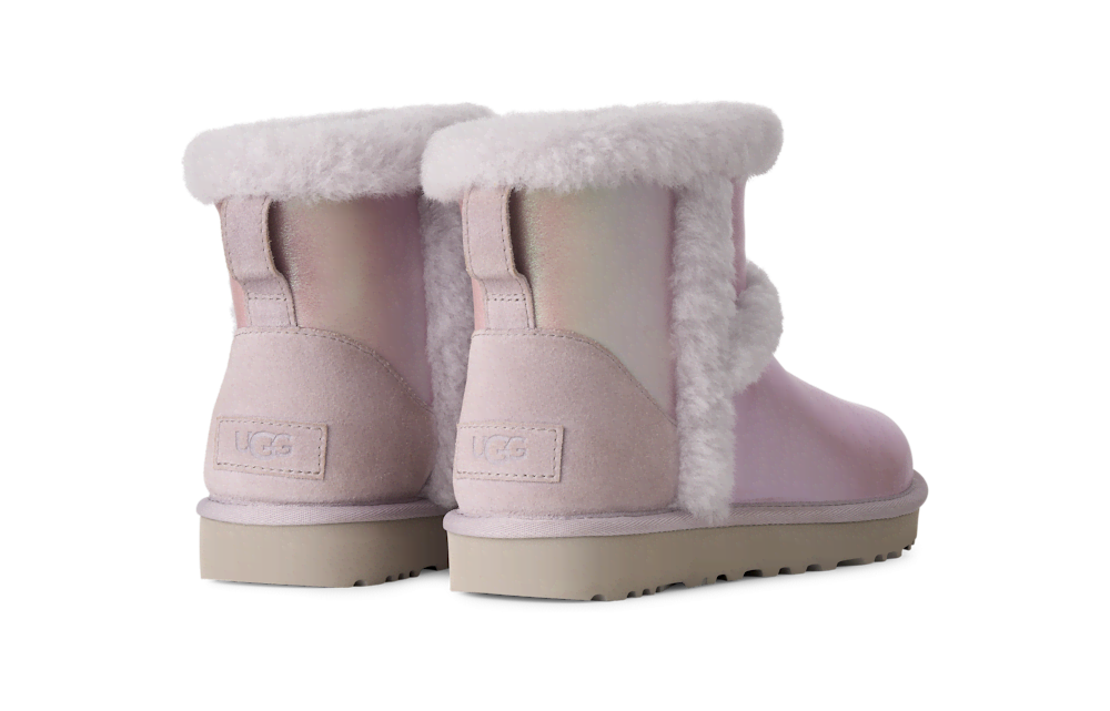 Women's Iridescent Leather Mini Boot