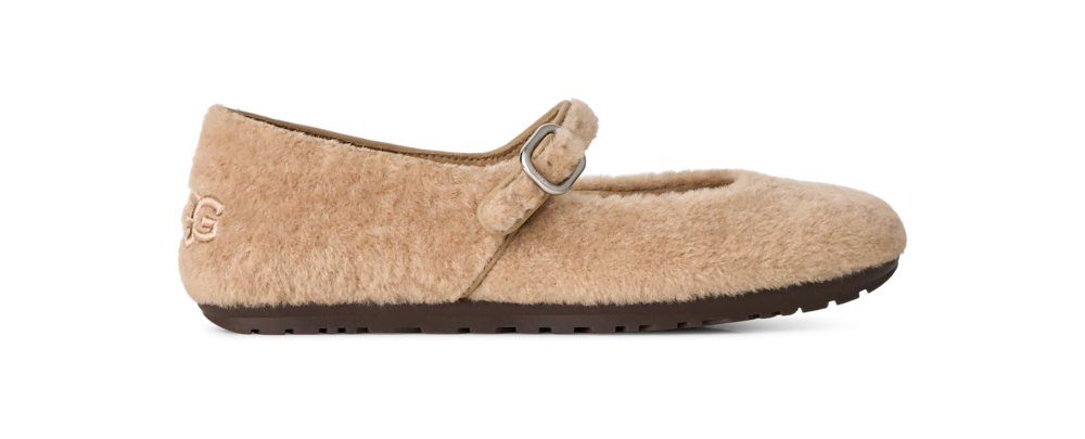 Women's Merino Strap Ballet Flat - Beachwood