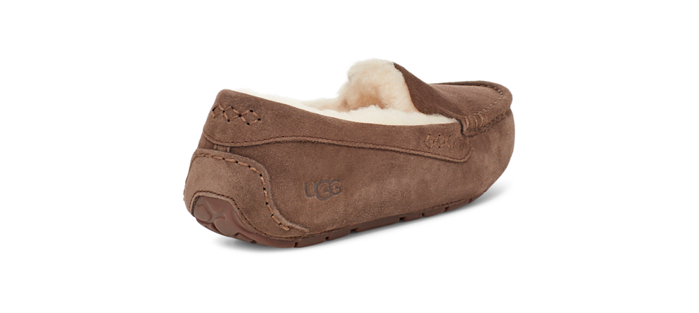Women's Water-Resistant Suede Moccasin Slipper - Black