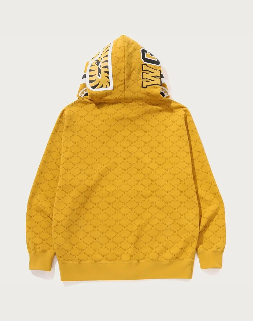 Relaxed Monogram Full-Zip Hoodie - Brown