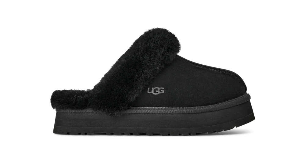 Women's Suede Platform Slipper - Brown