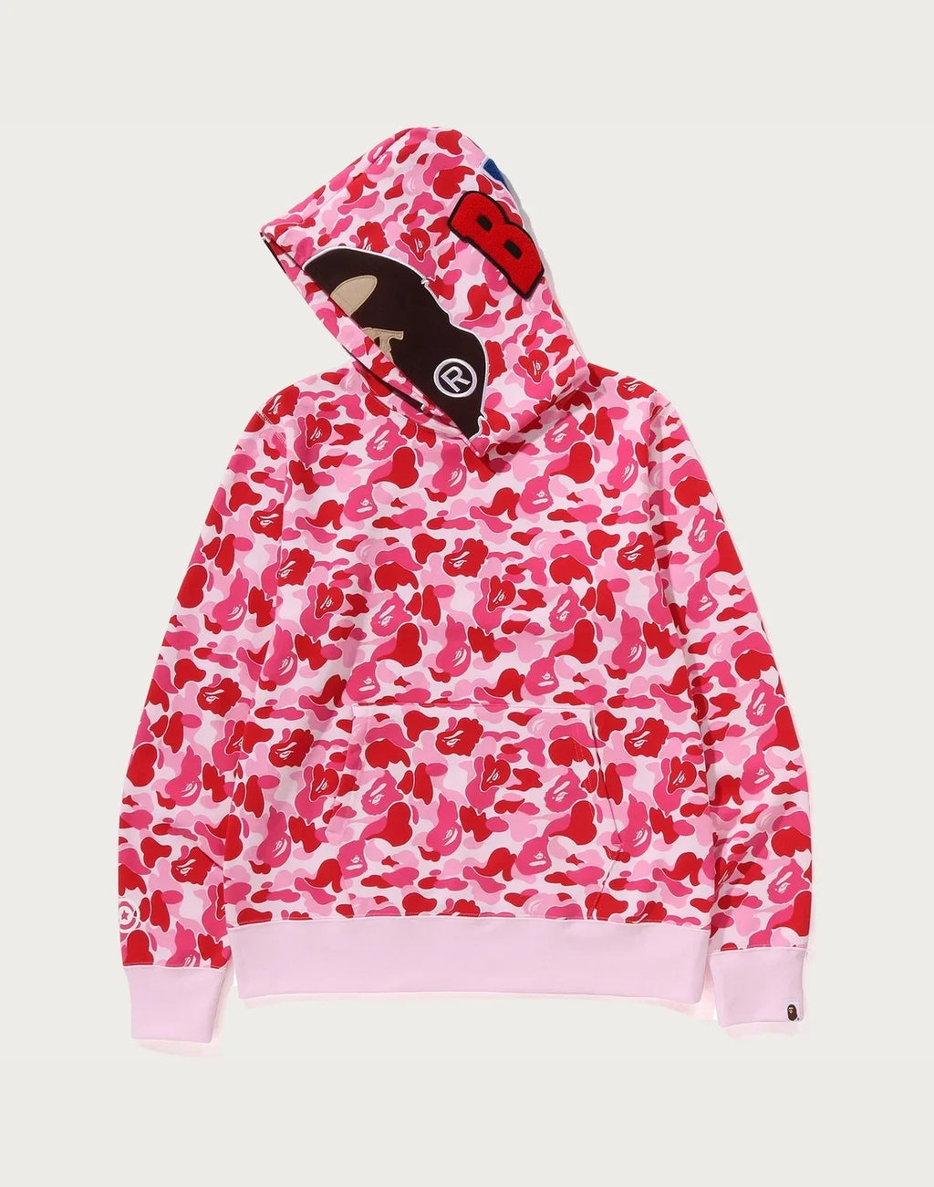 Men's Camo Graphic Pullover Hoodie - Pink