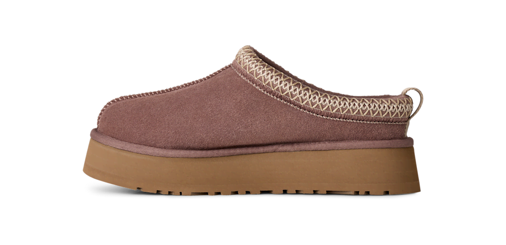 Women's Suede Platform Slipper - Bronze