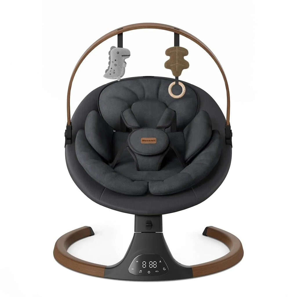 Monamii Bluetooth Infant Swing With Music Speaker, 5 Speeds And Remote Control