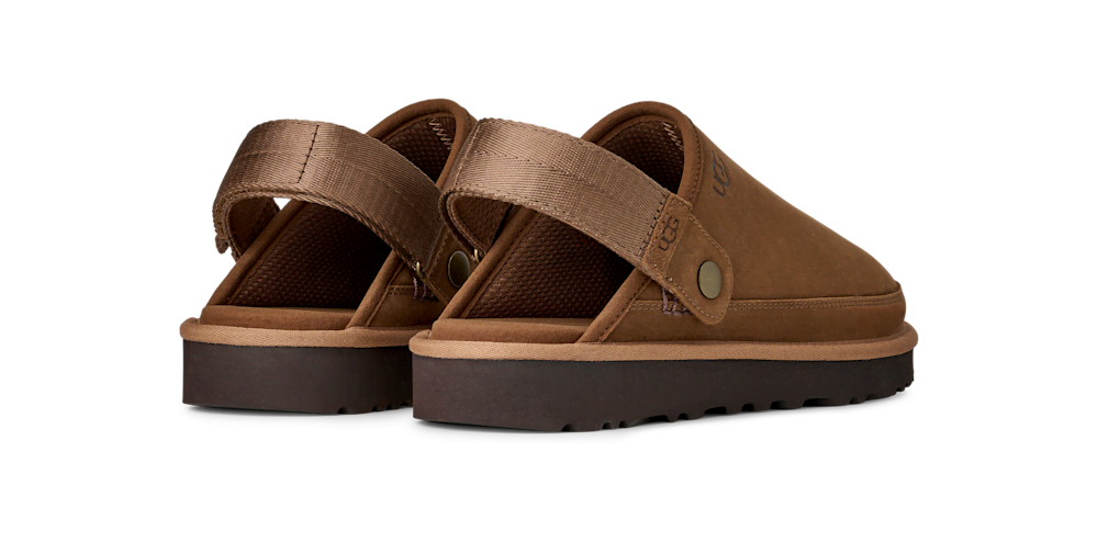 Men's Nubuck Convertible Strap Clog - Olive