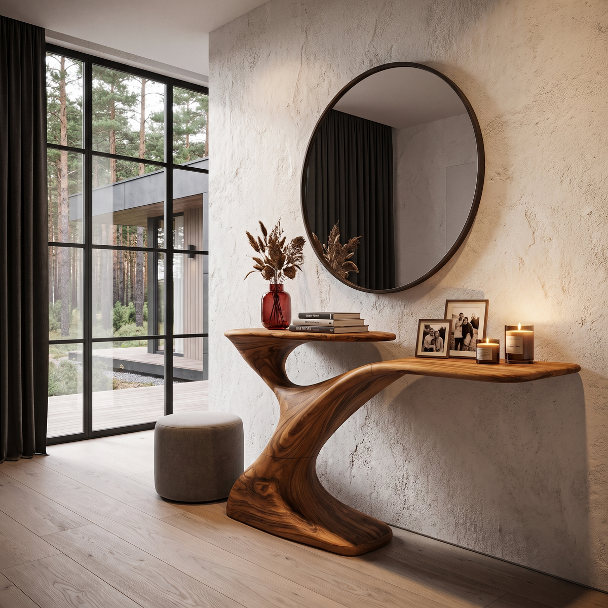 Minimalist Console Table For Entryway And Hallway