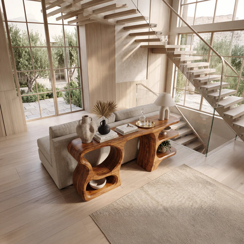 Modern Compact Storage Console For Apartment Interior