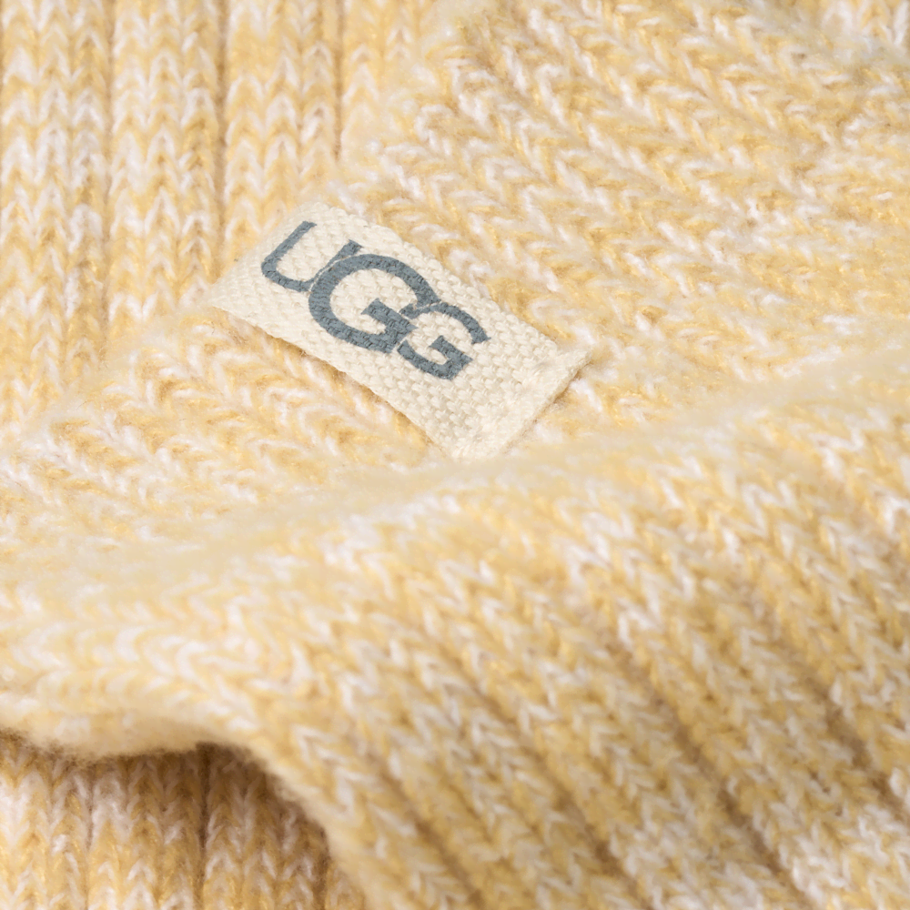 Women's Rib Knit Slouchy Crew Socks - Sand