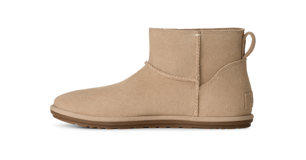 Women's Unlined Leather Mini Boot - Sand